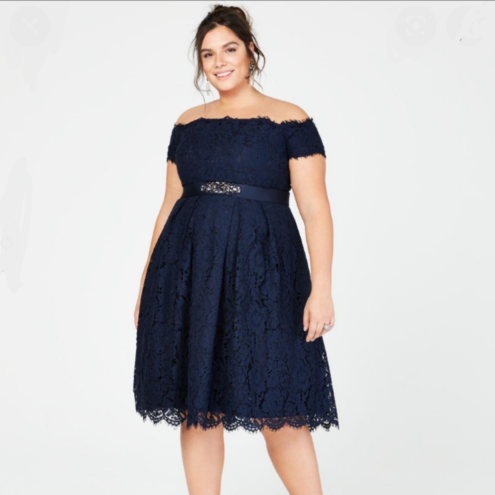 CITY CHIC Lace Dreams Dress Plus Size S/16